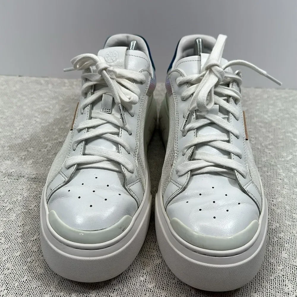 TORY BURCH Ladybug Lace Up Low Top Sneakers Shoes Women's 10.5